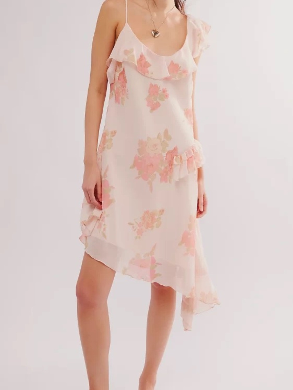 🌸NWT Free People Alma Midi Dress-Pink Rose Floral. - Picture 15 of 15